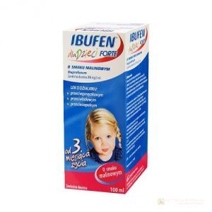 Ibufen Forte, dla dzieci, syrop o smaku malinowym 100 ml