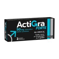 Actigra Forte tabl.powl. 0,05 g 2 tabl.