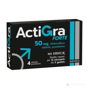 Actigra Forte tabl.powl. 0,05g 4tabl.(1bli