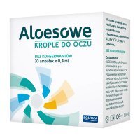 Aloesowe krople do oczu 20 amp.a 0,4ml