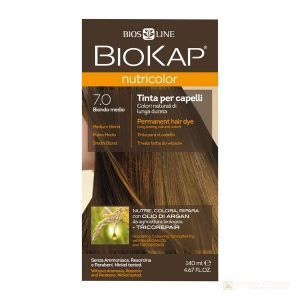 BIOKAP NUTRICOLOR 7.0 Średni Blond farbado