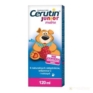 Cerutin Junior Malina płyn 120ml(butelka)