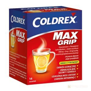 Coldrex MaxGrip (sm. cytryn.) prosz. 14 sz