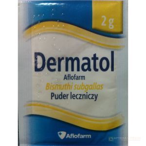 Dermatol, puder leczniczy, Aflofarm 2 g