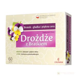 Drożdże z bratkiem 60tabl. COLFARM