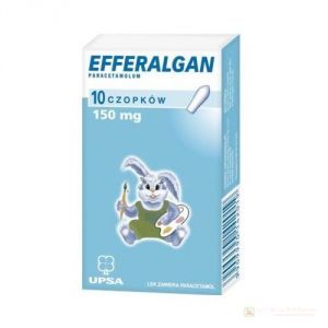 Efferalgan 150 mg x 10 czop. doodbytniczych