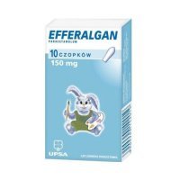 Efferalgan 150 mg x 10 czop. doodbytniczych