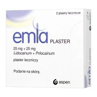 Emla Plaster 0,025g+0,025g 2 plast