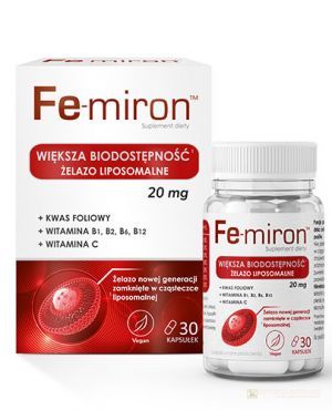 Fe-miron kaps.twarde 30 kaps.