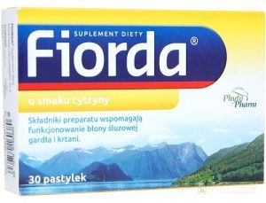 Fiorda, pastylki o smaku cytrynowym x 30 past.