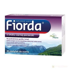 Fiorda, pastylki o smaku porzeczkowym x 30 past.