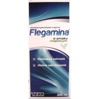 Flegamina o smaku miętowym, syrop 200 ml