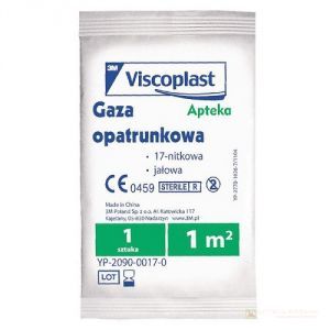 Gaza opatrunkowa, jałowa, 17-nitkowa, 1,0 m2