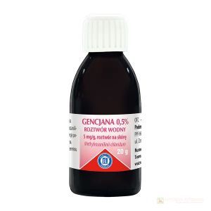 Gencjana 0,5% r-r wodny 20g Hasco