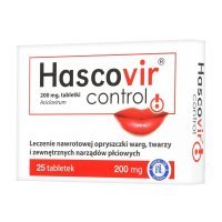 Hascovir Control tabl. 0,2 g 25 tabl.