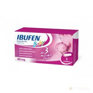 Ibufen Baby 60 mg x 5 czopków doodbytniczych