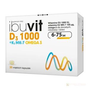 Ibuvit D3 1000 + K2 MK-7 Omega 3 kaps.mięk