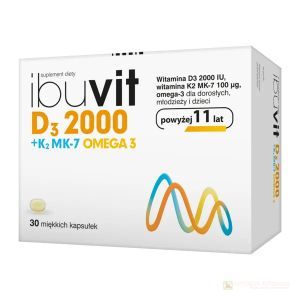 Ibuvit D3 2000 + K2 MK-7 Omega 3 kaps.mięk