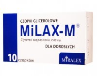 Czopki glicerolowe 2g MiLAX-M dla dorosłych  10 czopków