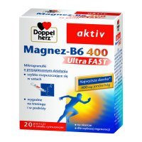 Doppelherz aktiv Magnez-B6 Ultra FAST x 20 sasz.