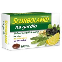 Scorbolamid na gardło x 16 tab.