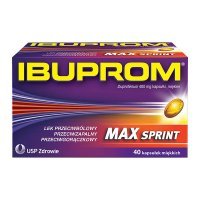 Ibuprom MAX Sprint kaps.miękkie 0,4g 40kap