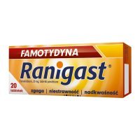 Famotydyna Ranigast tabl.powl. 0,02g 20tab