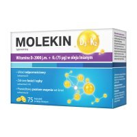 Molekin D3+K2 w oleju lnianym kaps. 75kaps