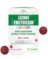 Lizaki Tretussin Junior smak malinowy (bez