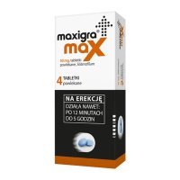 Maxigra Max tabl.powl. 0,05 g 4 tabl.