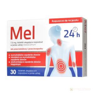 Mel tabl.uleg.rozp.wj.ustnej 7,5mg 30tabl.