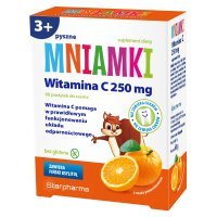 MNIAMKI Witamina C 250 mg pas.dossania 60s