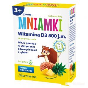 MNIAMKI Witamina D 500 IU pas.dossania 60