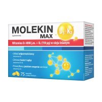 Molekin D3 + K2 Max w oleju ln. 75 kaps.