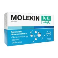 Molekin D3 + K2 + MgB6 tabl.powl. 60tabl.