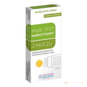 Multi Test do wykrywania 6 narkotyków w moczu.