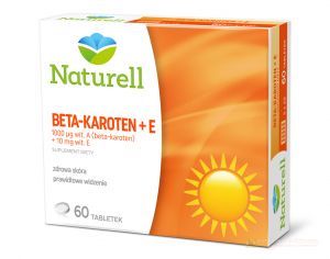 NATURELL Beta-karoten + E tabl. 60 tabl.