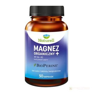 NATURELL Magnez Organiczny + kaps. 50kaps.