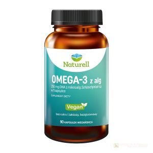 NATURELL Omega-3 z alg kaps. 90 kaps.