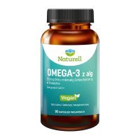 NATURELL Omega-3 z alg kaps. 90 kaps.