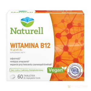 NATURELL Witamina B12 tabl.dożucia 60tabl.