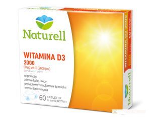 NATURELL Witamina D3 2000 tabl.dossania 60