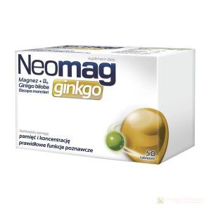 Neomag Ginkgo tabl. 50 tabl.