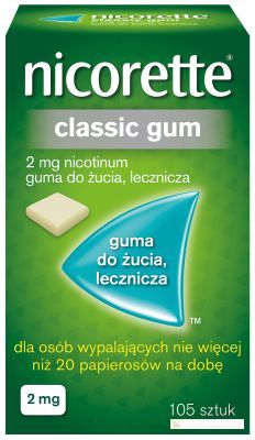 Nicorette Classic Gum 2 mg x 105 szt.