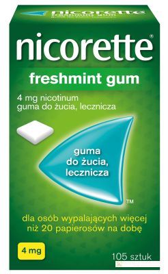 Nicorette Freshmint Gum 4 mg x 105 szt.