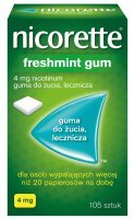 Nicorette Freshmint Gum 4 mg x 105 szt.