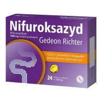 Nifuroksazyd tabl.powl. 0,1 g 24 tabl.