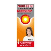 Nurofen Junior, zawiesina o smaku truskawkowym 100 ml