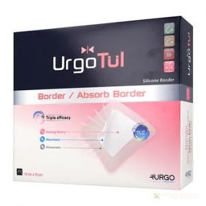 Opatr. UrgoTul Absorb Border 10 cm x 10 cm