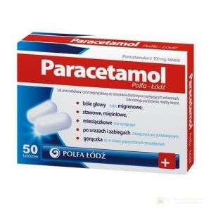 Paracetamol 500 mg x 50 tab.